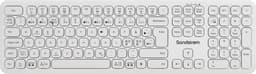 Sandstrøm Dual Mode trådløst tastatur (hvid)
