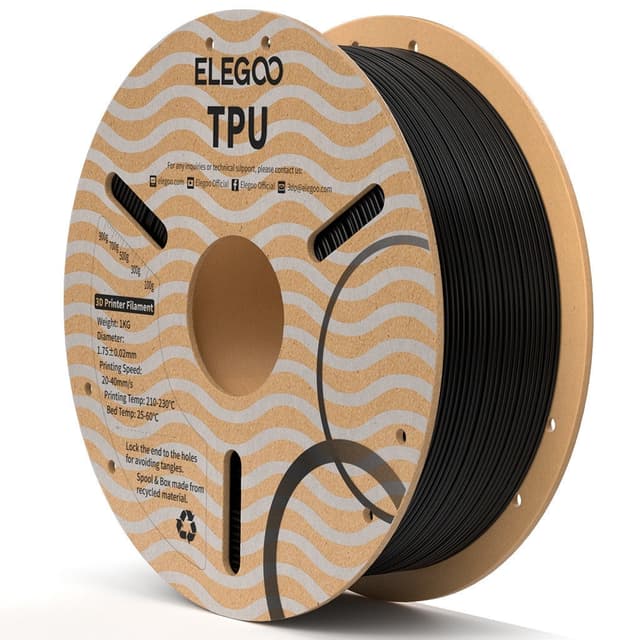 Elegoo TPU 1.75 mm 1 kg - Sort