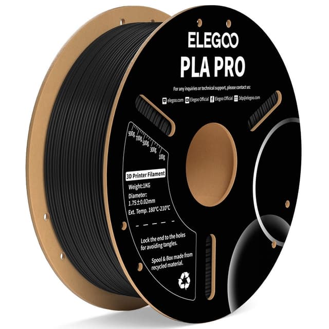 Elegoo PLA Pro 1.75mm 1kg - Svart