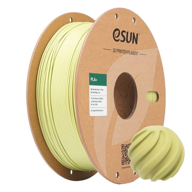 eSUN PLA+ 1.75mm 1kg - Senapsgrön