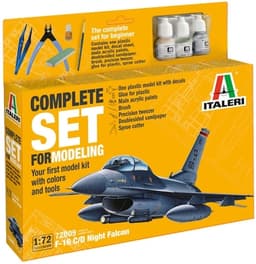 ITALERI 1:72 - F-16 C/D Night Falcon - Startsæt
