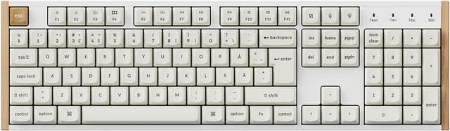 Keychron K10 HE SE trådlöst gamingtangentbord (vitt)