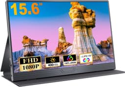 NÖRDIC USB-C og HDMI bærbar LCD-skjerm 15,6"" 1920x1080p 60Hz