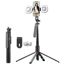 Selfiestick Bluetooth med 2 Fyrkantig Fyllnadslampa P185MAX