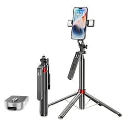 Bärbar Selfiestick Bluetooth med Dubbel V2 Fill Light P185mini