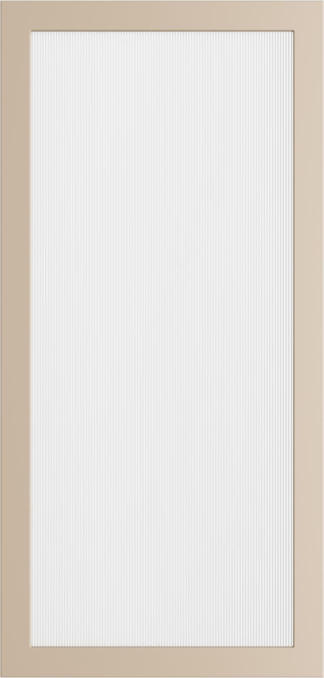 Epoq Trend Soft Beige räfflad glaslucka 60x125