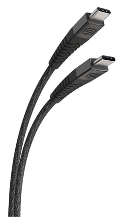 Strikeline Braided ladekabel USB-C til USB-C - 120 cm - sort