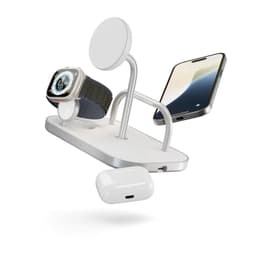 Trådløs Lader 4-i-1 Qi2 60W USB-C-utgang Hvit