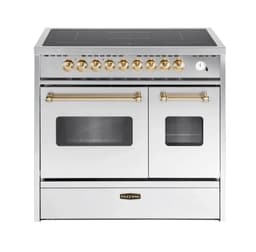 Cuore - Induksjonskomfyr 90 cm (2 ovner) (Rustfri/Børstet messing)