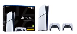 PlayStation 5 Slim Digital Edition pelikonsoli (2 ohjaimen pakkaus) 825 GB