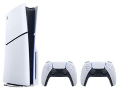 PlayStation 5 Slim Standard Edition pelikonsoli (2 ohjaimen pakkaus) 1 TB
