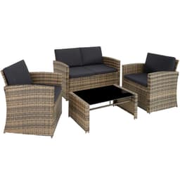 Rottinkiset puutarhakalusteet lounge Lucca
