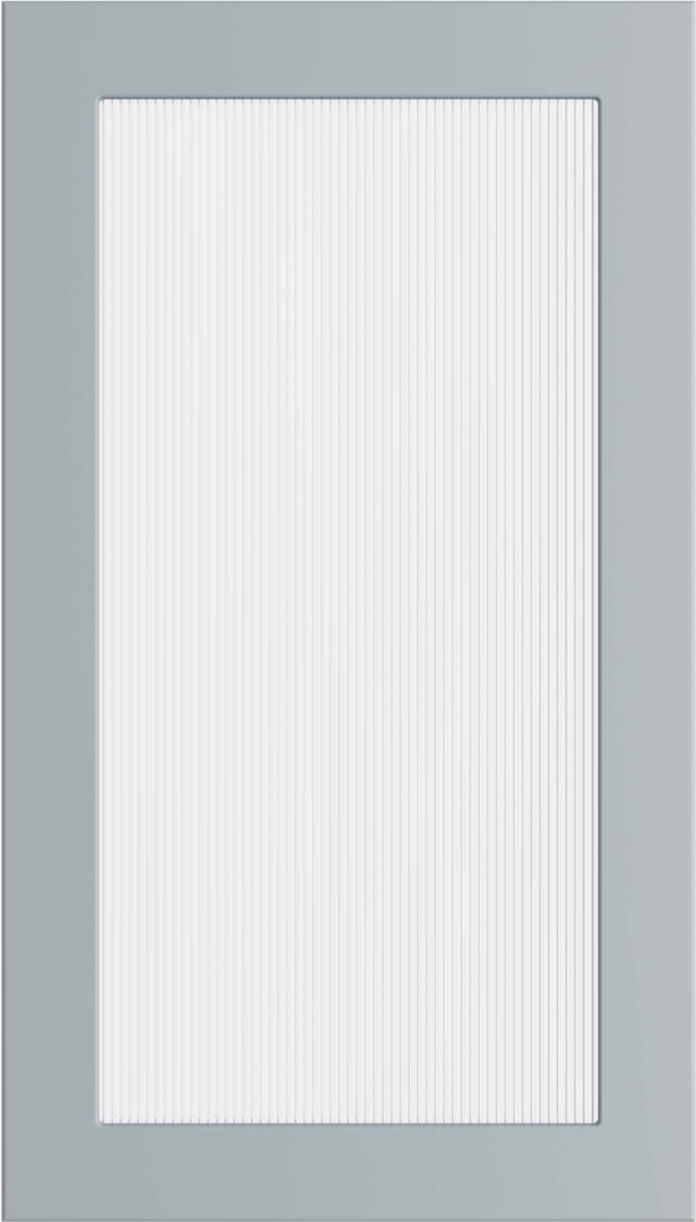Epoq Trend Eco Hazy Blue räfflad glaslucka 40x70