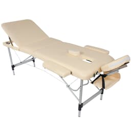 3-alueinen hierontapöytä alumiini 3cm pehmuste