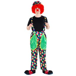 Maskeraddräkt clownen August clowndräkt herr