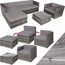 Polyrattan loungesæt Milano