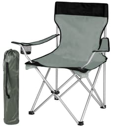 tectake Campingstol enkel 95 x 80 x 50 cm Grå