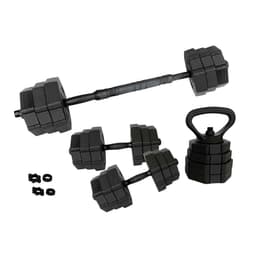 ASG Vægtsæt 20 kg. Hexagon - Sort/Sort