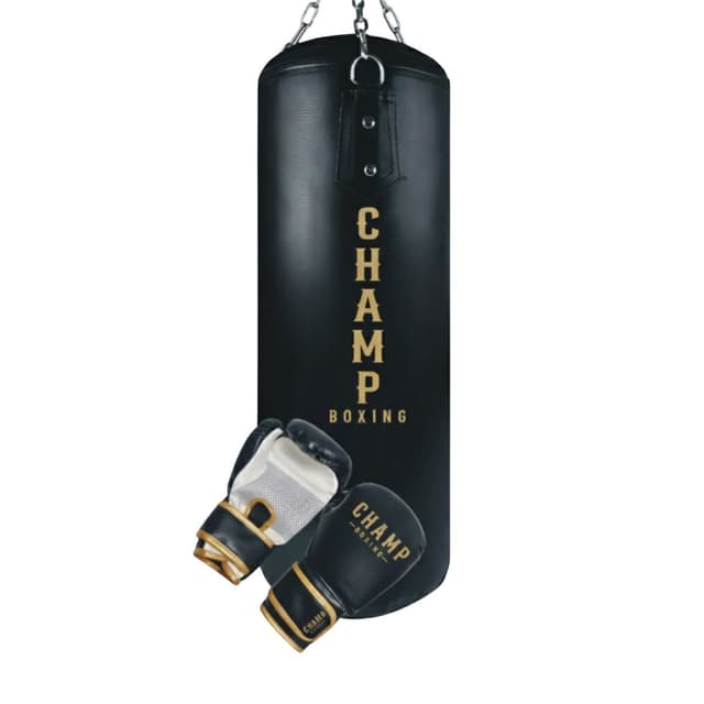 Champ Boxningsset Junior 18 kg. - Svart/Guld