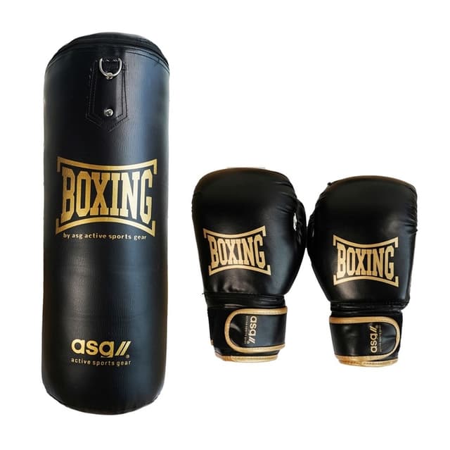ASG Boxningsset Junior 18 kg. - Svart/Guld