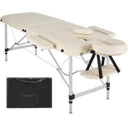 Massagebriks i aluminium med 2 zoner, polstring + taske