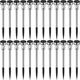 24x LED lampe med solceller