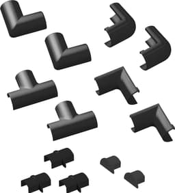 D-LINE sovitinsarja (20x10mm,musta)