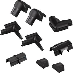 D-LINE adaptersett (30x15mm, sort)