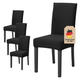 4x Stoltrekk 38-45 cm sete 45-65 cm rygghøyde (svart)