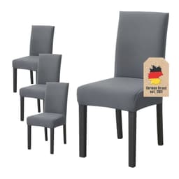 4x Stoltrekk 38-45 cm sete og 45-65 cm rygghøyde (grå)