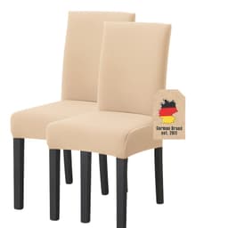 2x Stolebetræk Stolepolstring (creme)