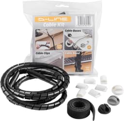 D-LINE Desk Cable Tidy kabelorganiseringssæt (sort)