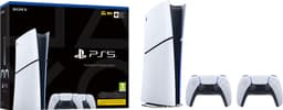 PlayStation 5 Slim Digital Edition spillekonsol (2 DualSense Bundle)