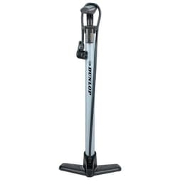 Sykkelpumpe med innebygd trykkmåler og ergonomisk håndtak