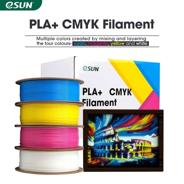 eSUN PLA+ Refill 4kg - CMYK | Elgiganten