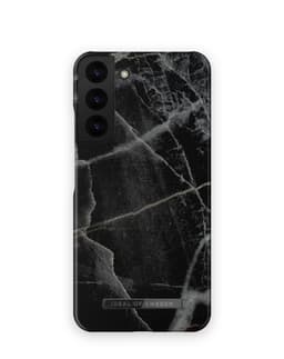 Printed Case Galaxy S22 Plus Black Thunder Marble