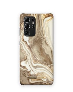 Printed Case Galaxy S21 Ultra Golden Sand Marble