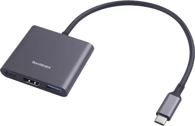 Sandstrøm S3IN1CA26E 3-i-1 USB-C hub