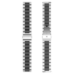 Kellon ranneke ruostumatonta terästä OnePlus Watch Lite - Hopea/must