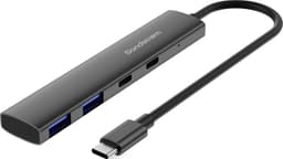 Sandstrøm S2C2AHUB26E 4-i-1 USB-C-hubb