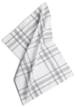 Kosta Linnewäfveriresirkulert kjøkkenhåndkle (40x60cm), Rutete, Grå