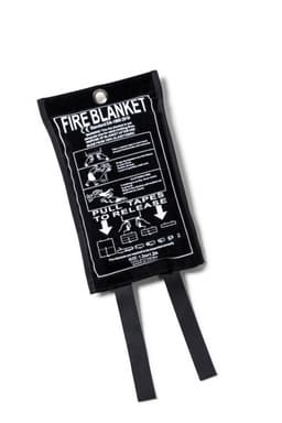 Kosta Linnewäfveri Brandfilt Mocka, Svart