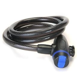 Vajerlås till cykel 1200x12mm, Svart