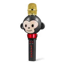 Forever Mikrofon med Bluetooth-høyttaler Animal Black AMS-100