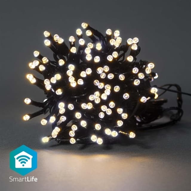 Nedis SmartLife Julbelysning | Sträng | Wi-Fi | Varm Vit | 200 LED's | 20.0 m | Android/ IOS
