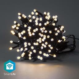Nedis SmartLife Julelys | Streng | Wi-Fi | Varm Hvit | 200 LED's | 20.0 m | Android/ IOS