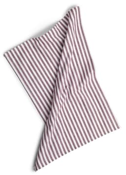 Kosta Linnewäfveriresirkulert kjøkkenhåndkle (40x60cm), Stripete, Burgundy