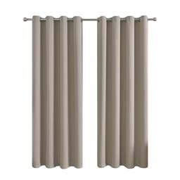 Eleganta mörkläggningsgardiner Mörkgrå M