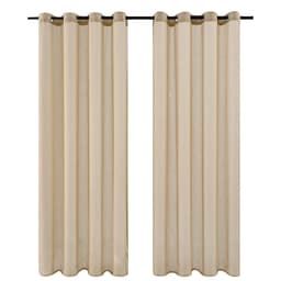 Khaki Semi Blackout Gardiner for Stue Soverom B:100cm x L:250cm C