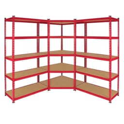 Z-Rax 90 cm reolpakke: Hjørnereoler og 2 garagereoler